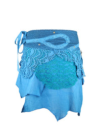 Lace Pocket Festival Mini Skirt