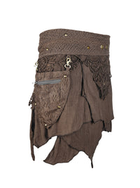 Lace Pocket Festival Mini Skirt