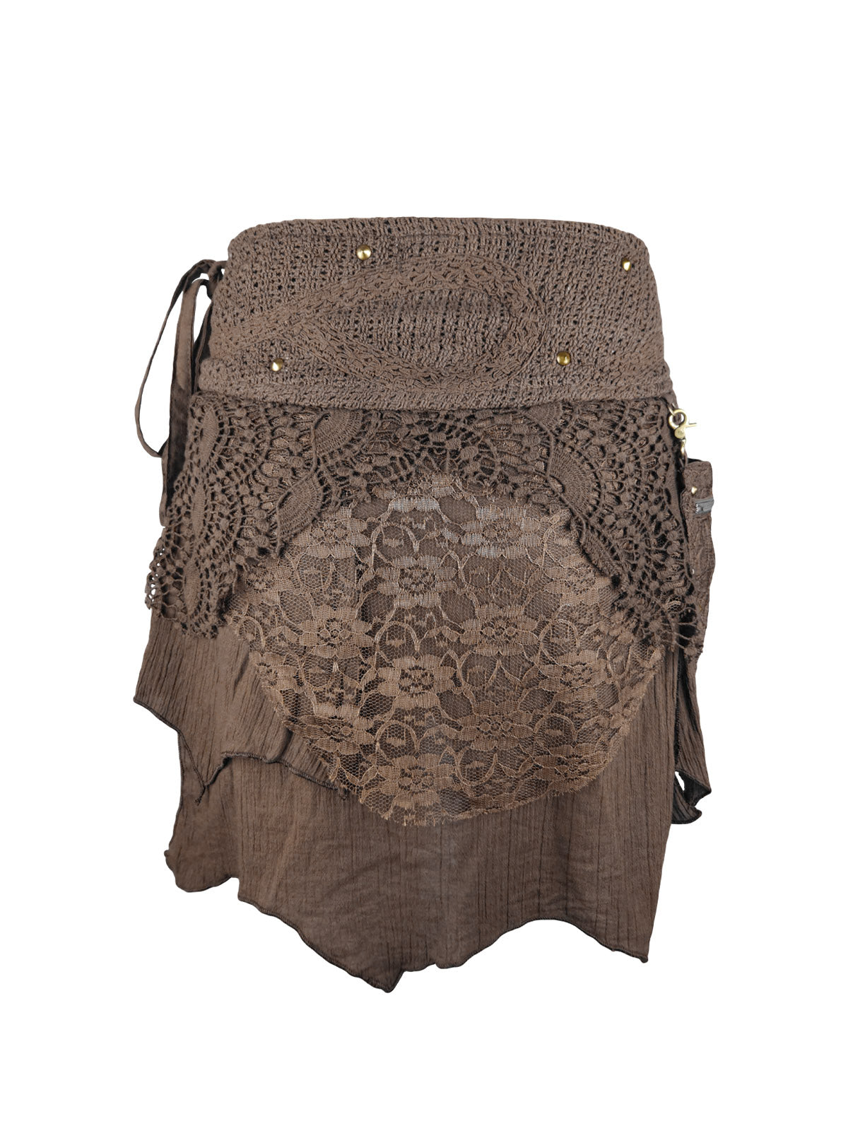 Lace Pocket Festival Mini Skirt