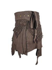 Lace Pocket Festival Mini Skirt