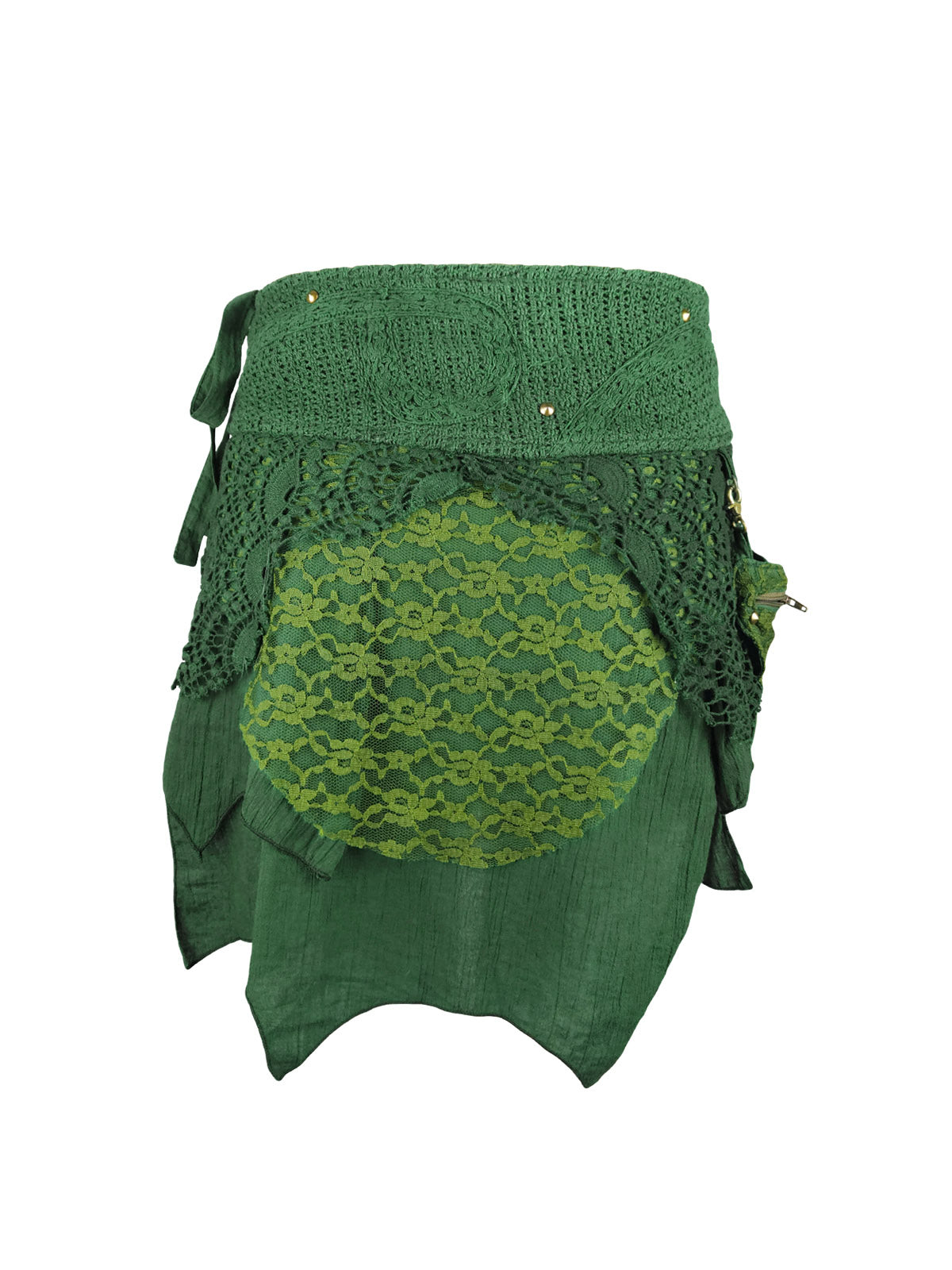 Lace Pocket Festival Mini Skirt