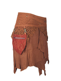 Lace Pocket Festival Mini Skirt