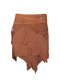 Lace Pocket Festival Mini Skirt