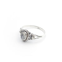 Sterling Silver Avery Rainbow Moonstone Ring