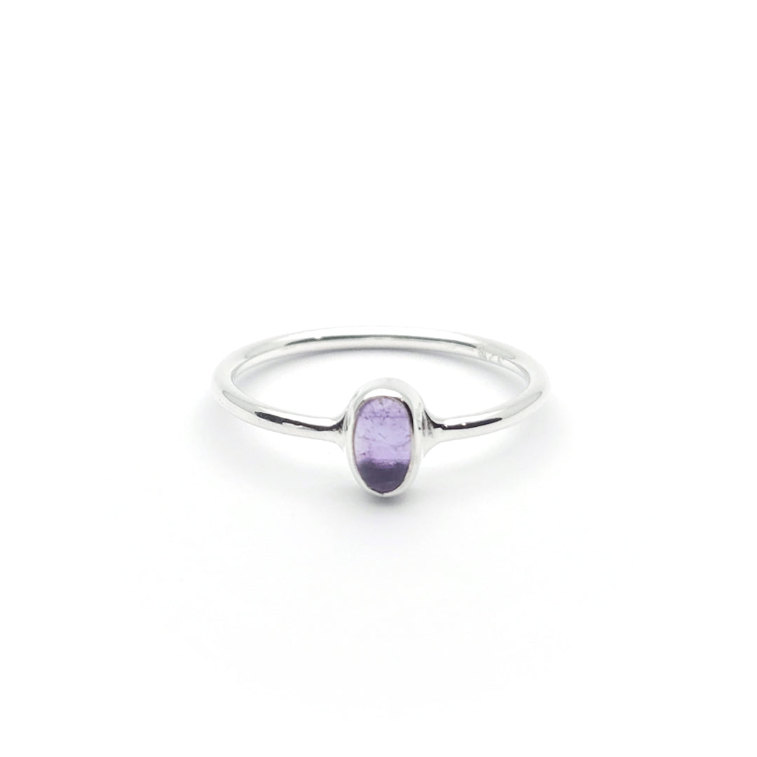 Sterling Silver Elle Amethyst Ring