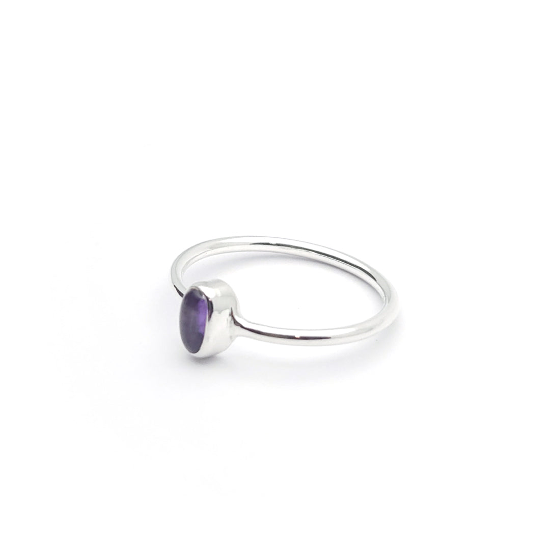 Sterling Silver Elle Amethyst Ring