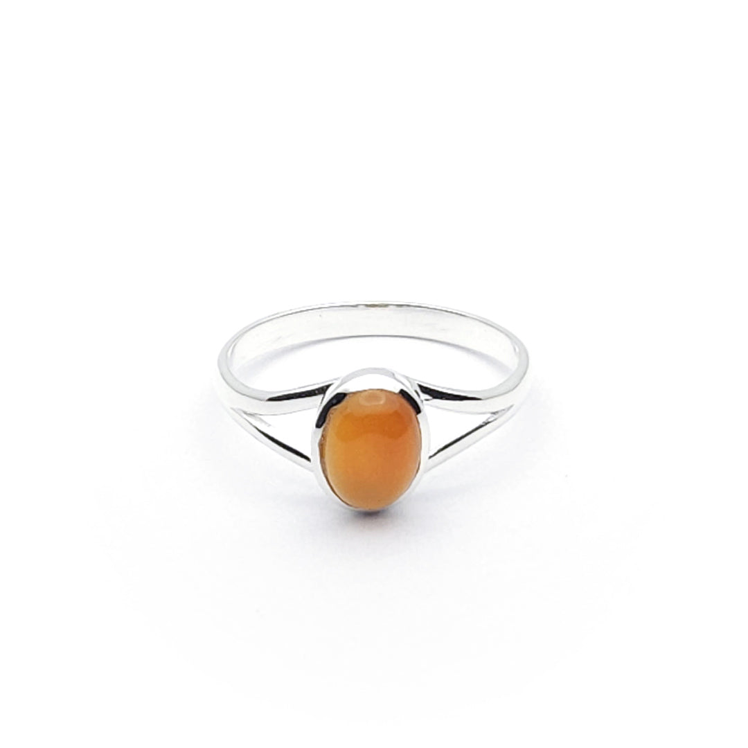 Sterling Silver Faye Carnelian Ring