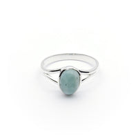 Sterling Silver Faye Larimar Ring
