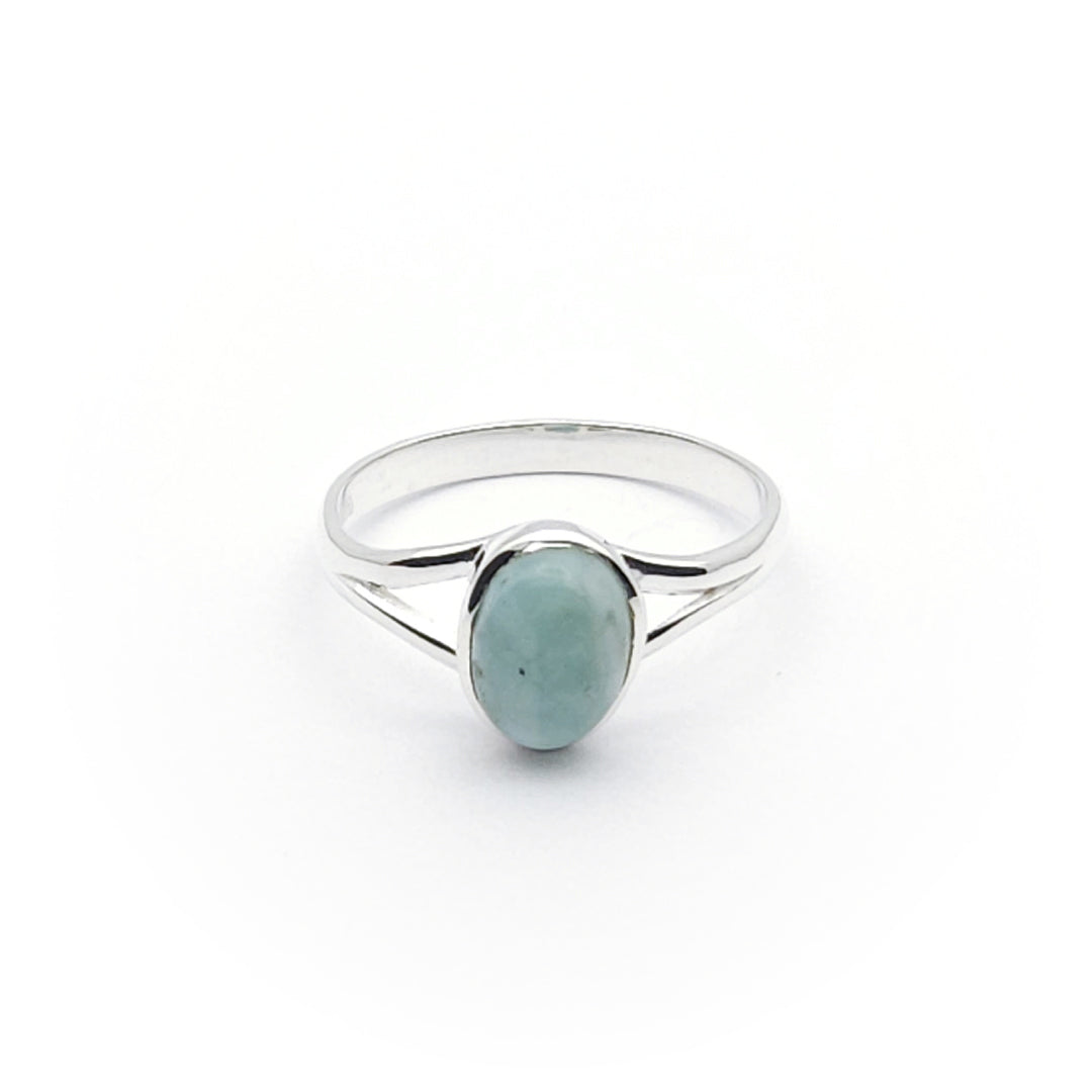 Sterling Silver Faye Larimar Ring