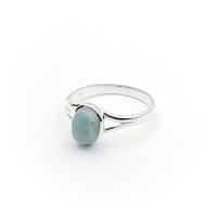 Sterling Silver Faye Larimar Ring