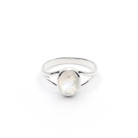 Sterling Silver Faye Rainbow Moonstone Ring