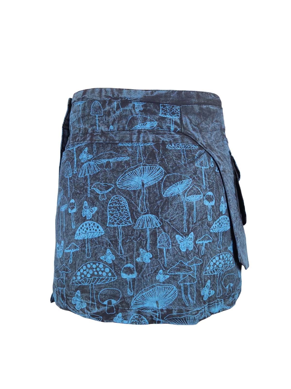 Wonderland Snap Button Mini Skirt