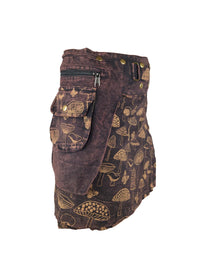 Wonderland Snap Button Mini Skirt