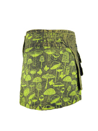 Wonderland Snap Button Mini Skirt