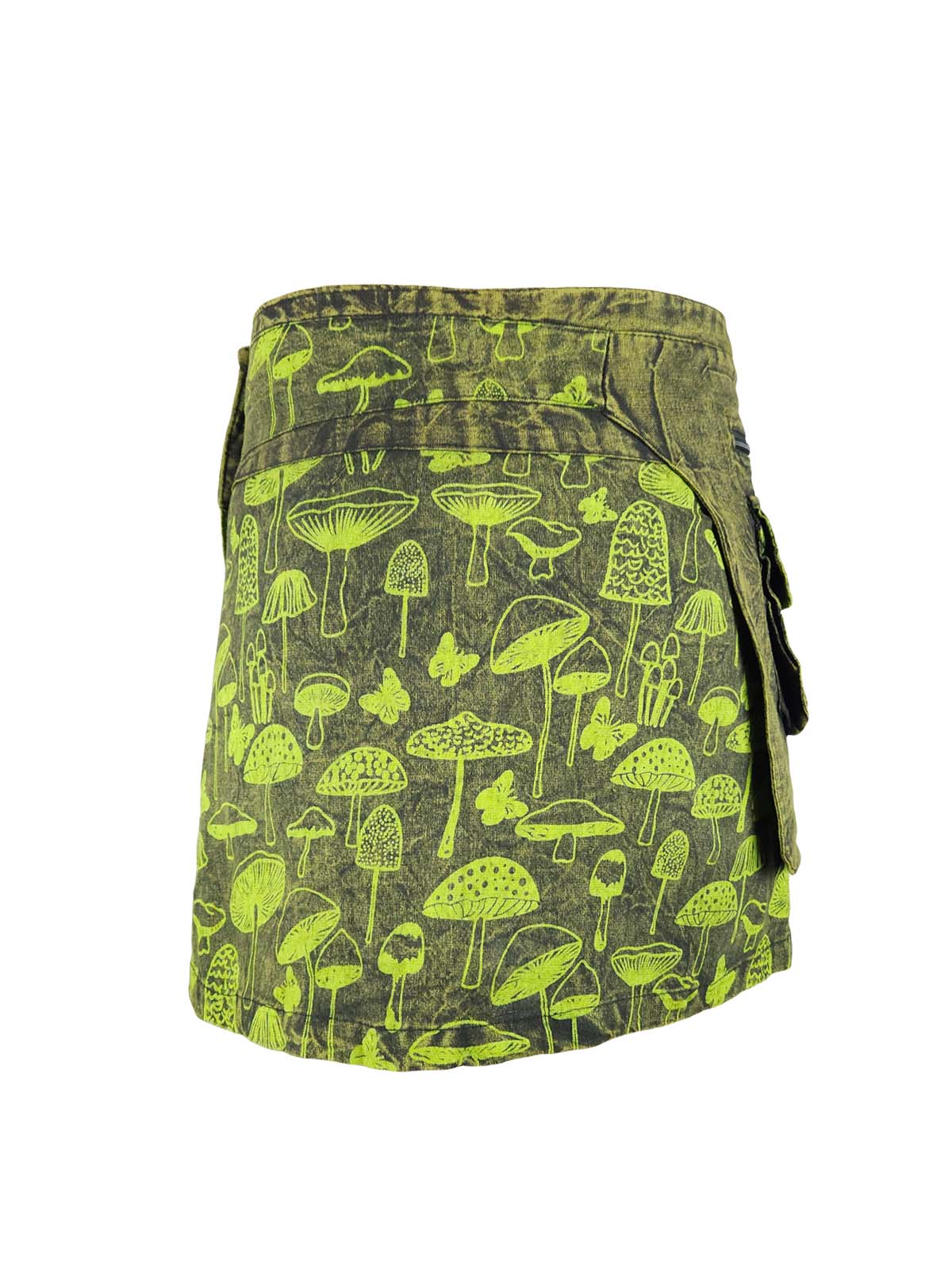 Wonderland Snap Button Mini Skirt