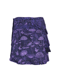 Wonderland Snap Button Mini Skirt