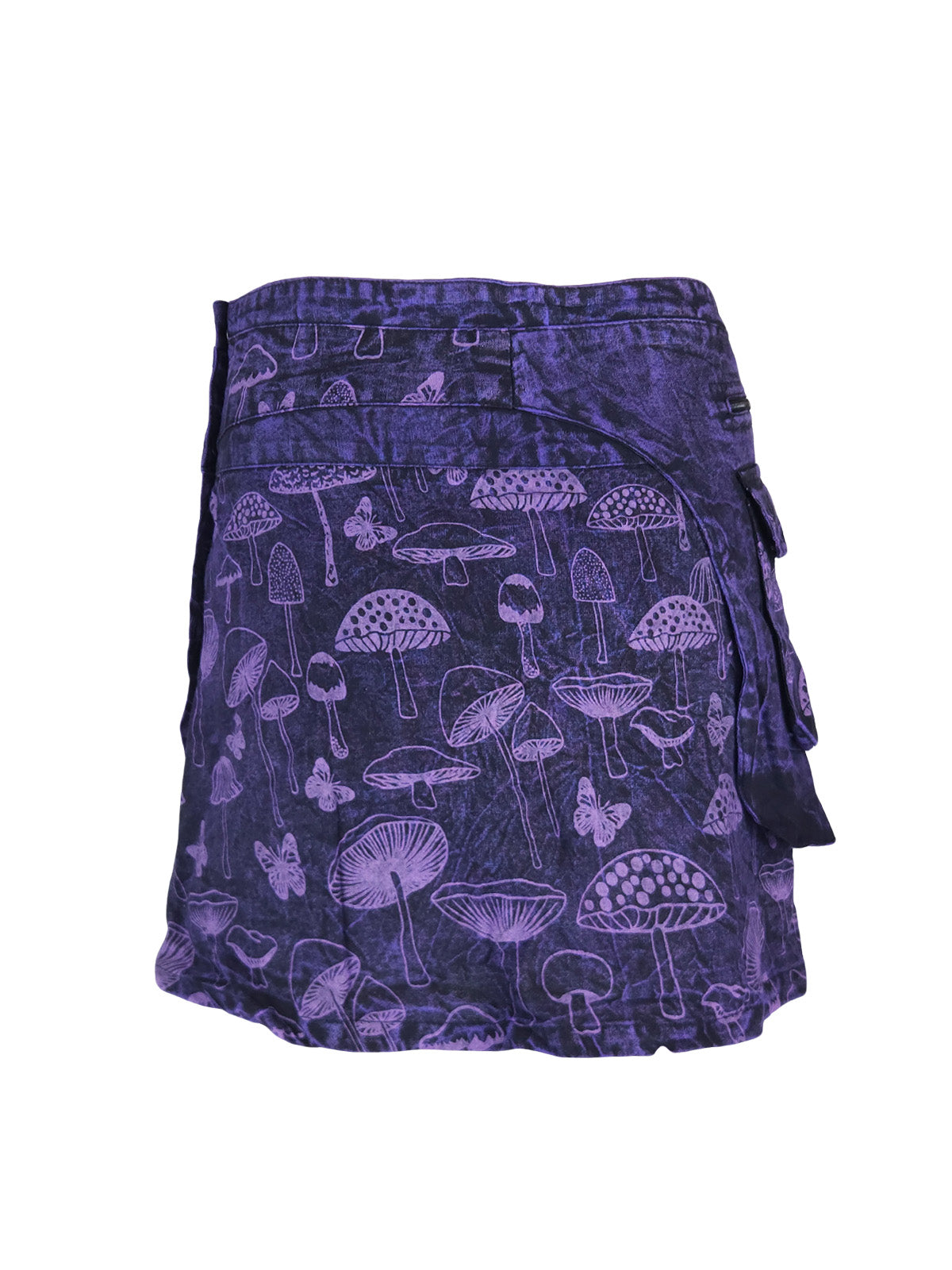Wonderland Snap Button Mini Skirt