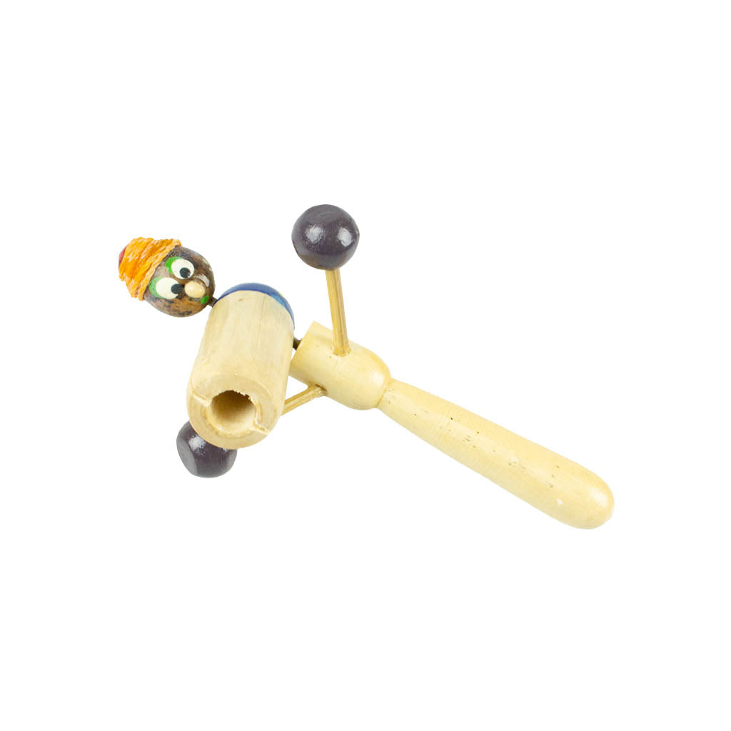 Full shot of Wooden Clacker with little face