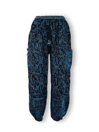 Acrylic Harem Pants - Fine Floral Print