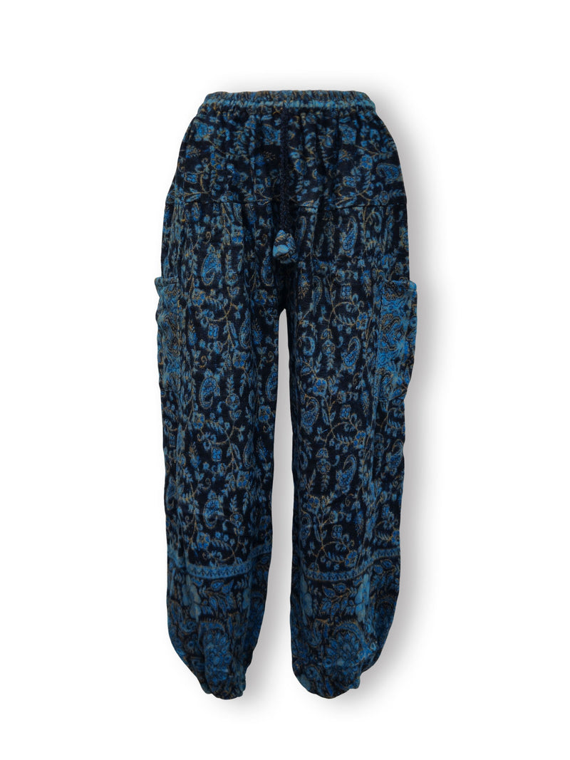 Acrylic Harem Pants - Fine Floral Print