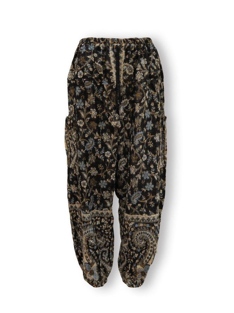 Acrylic Harem Pants - Fine Floral Print
