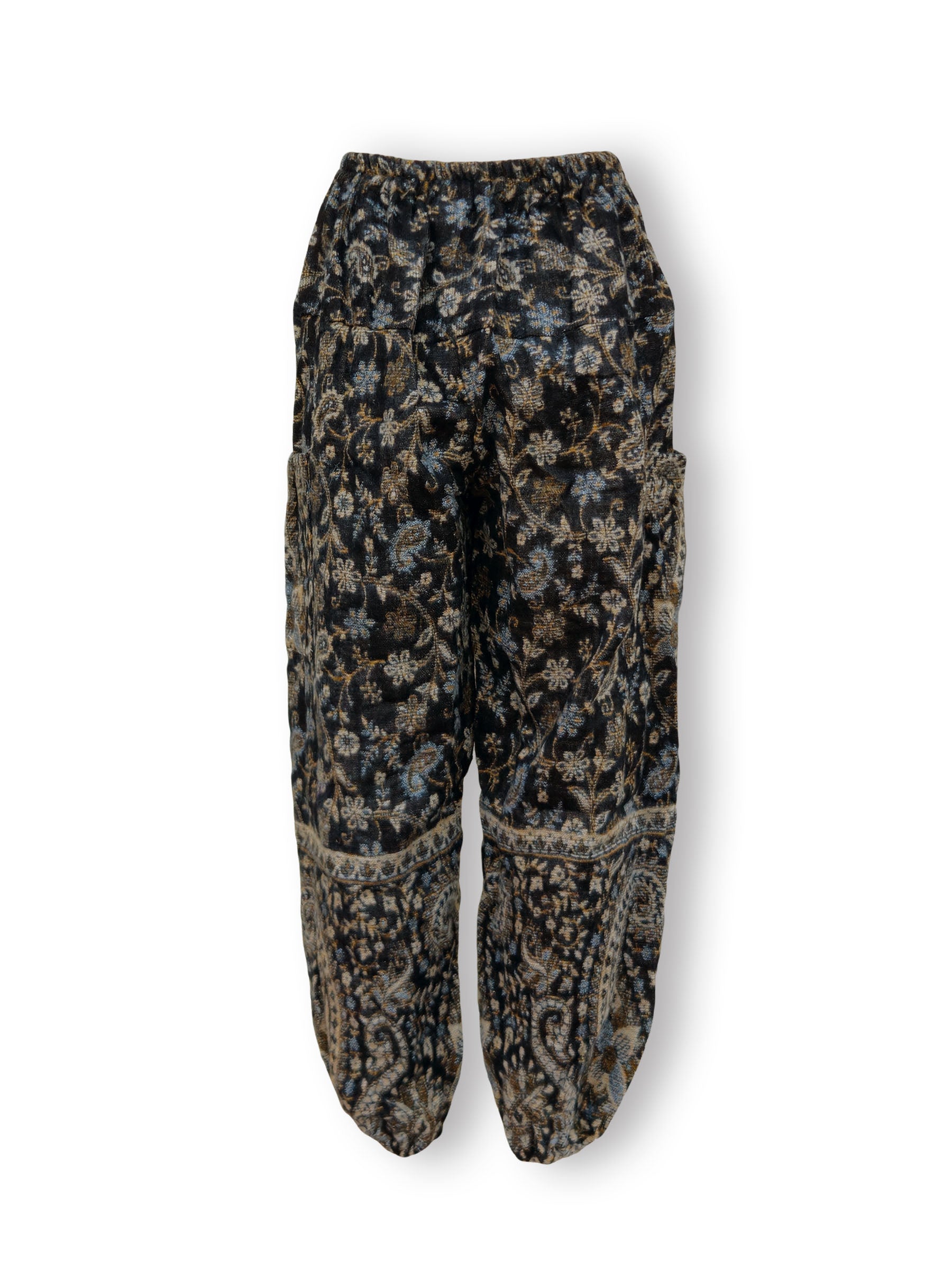 Acrylic Harem Pants - Fine Floral Print