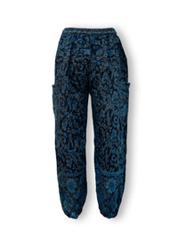Acrylic Harem Pants - Fine Floral Print