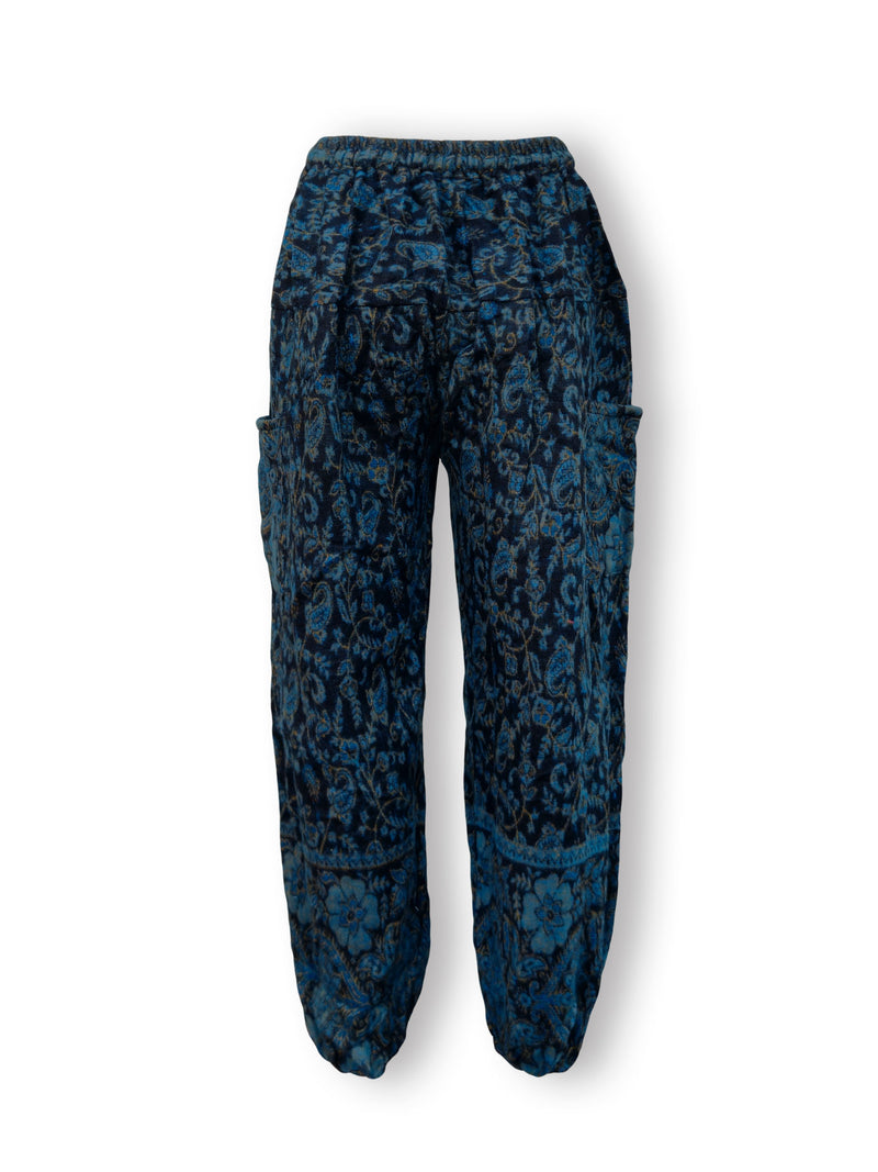 Acrylic Harem Pants - Fine Floral Print