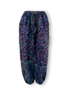 Acrylic Harem Pants - Fine Floral Print