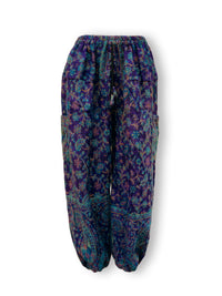 Acrylic Harem Pants - Fine Floral Print