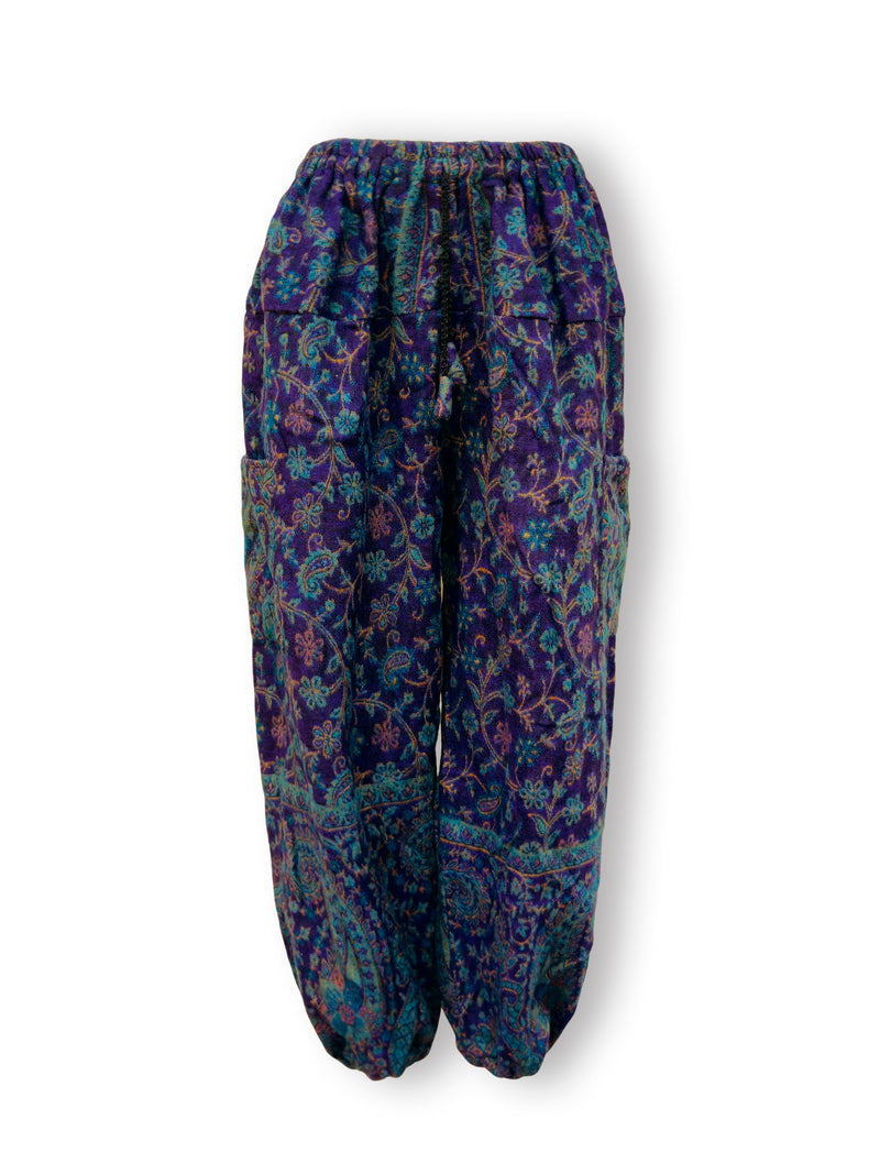 Acrylic Harem Pants - Fine Floral Print