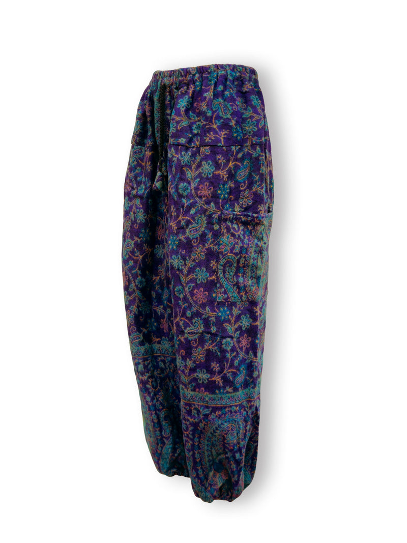Acrylic Harem Pants - Fine Floral Print
