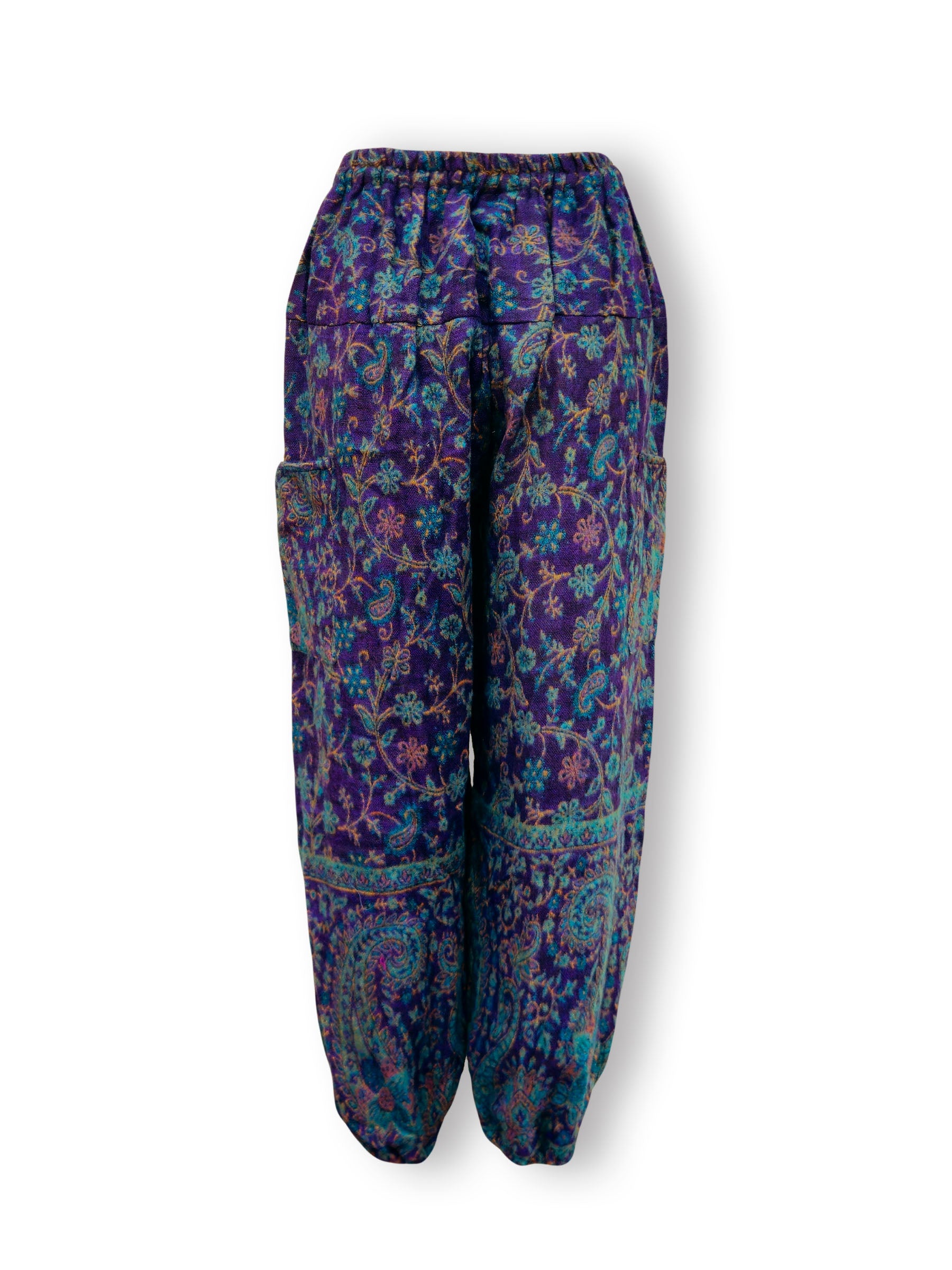 Acrylic Harem Pants - Fine Floral Print