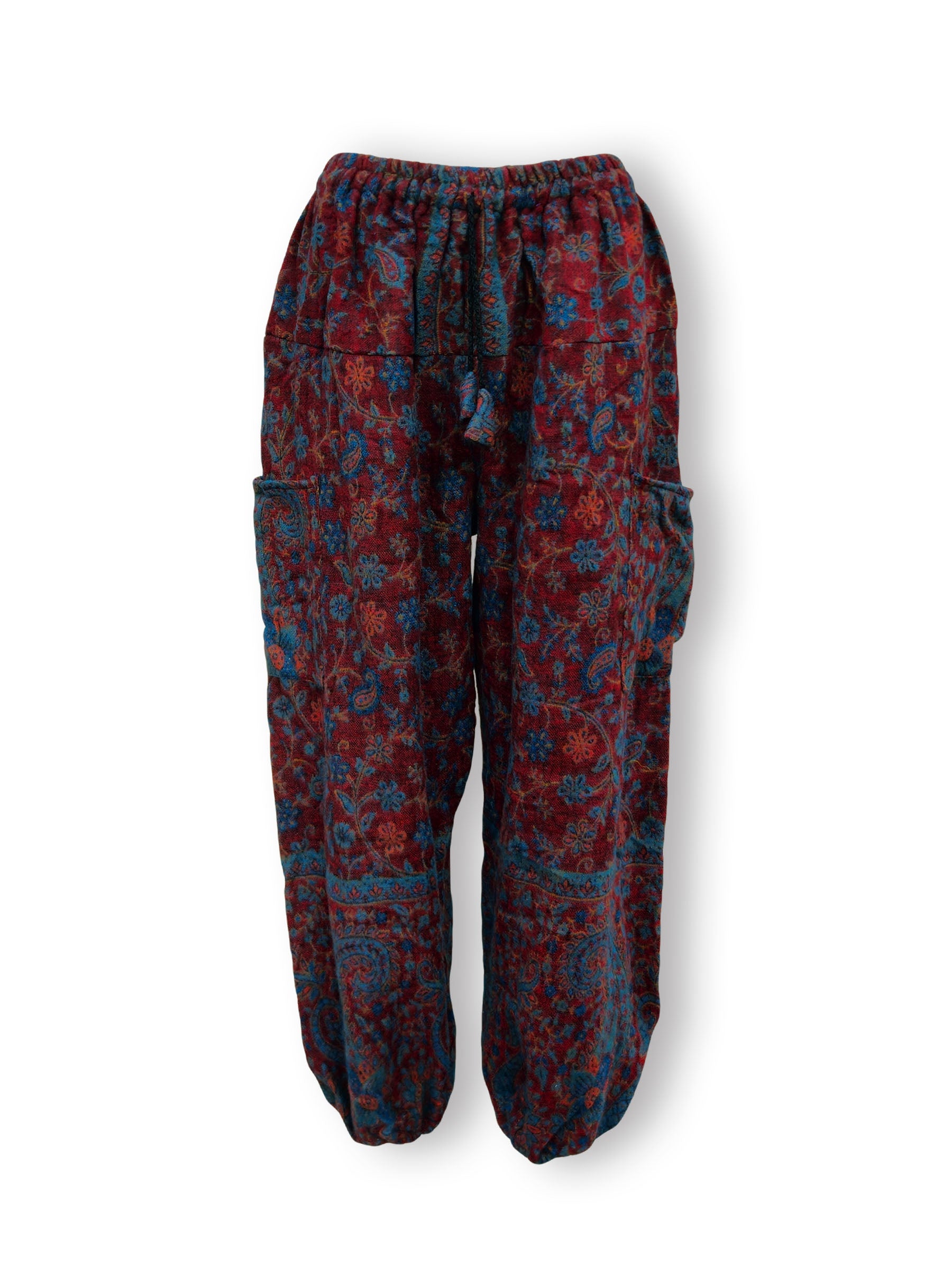 Acrylic Harem Pants - Fine Floral Print