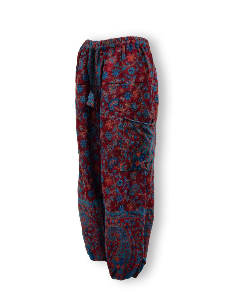 Acrylic Harem Pants - Fine Floral Print