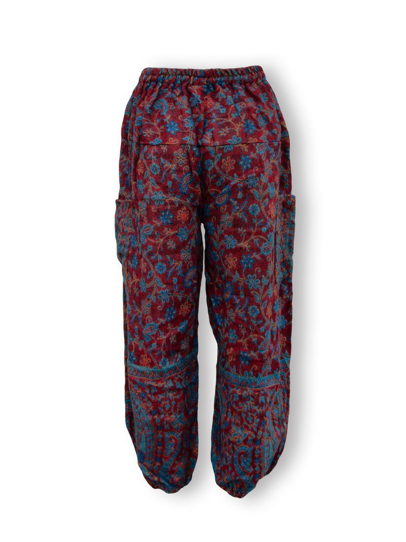 Acrylic Harem Pants - Fine Floral Print
