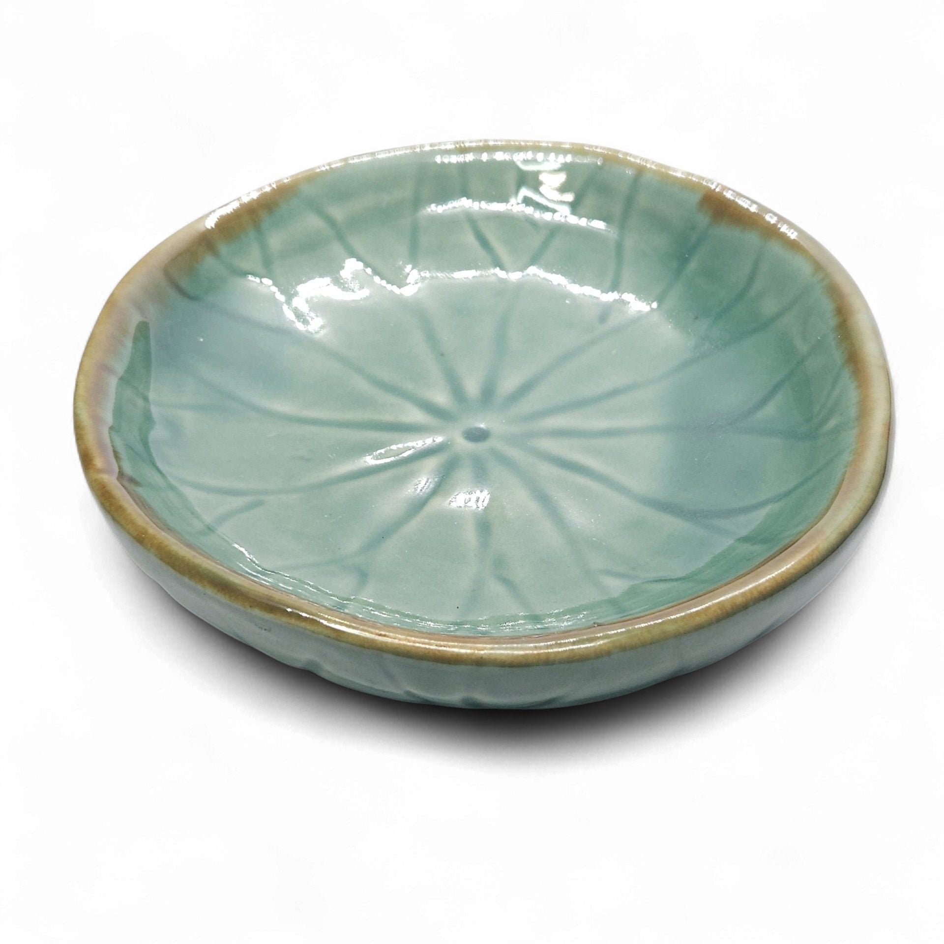 Ceramic Lotus Leaf Bowl