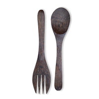 Coconut Wood Salad Servers