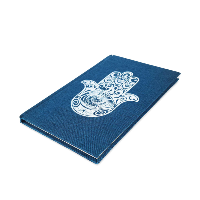 Cotton Covered Notebook with Symbol