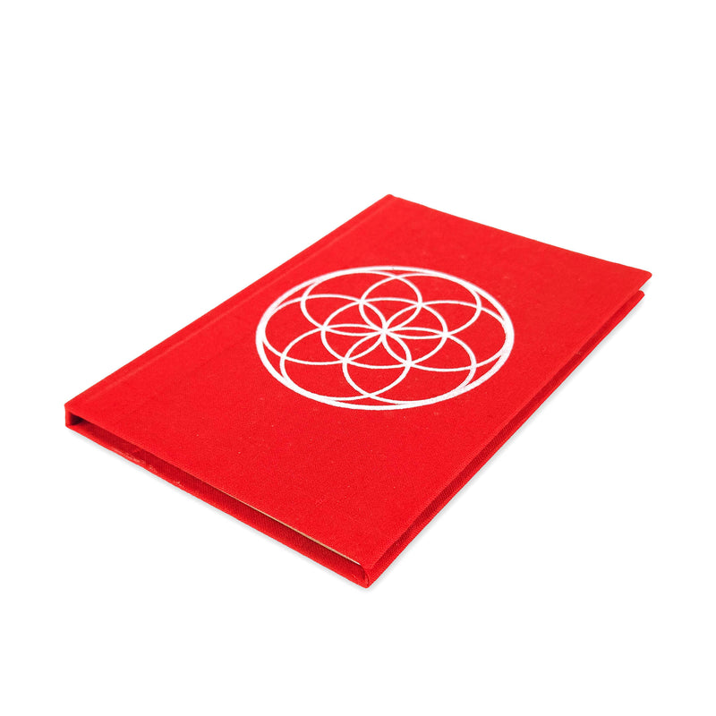 Cotton Covered Notebook with Symbol