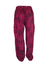 Cotton Patch Harem Pants with Block Print
