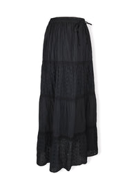 Julieta Floral Cut-Out Maxi Skirt