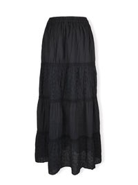 Julieta Floral Cut-Out Maxi Skirt