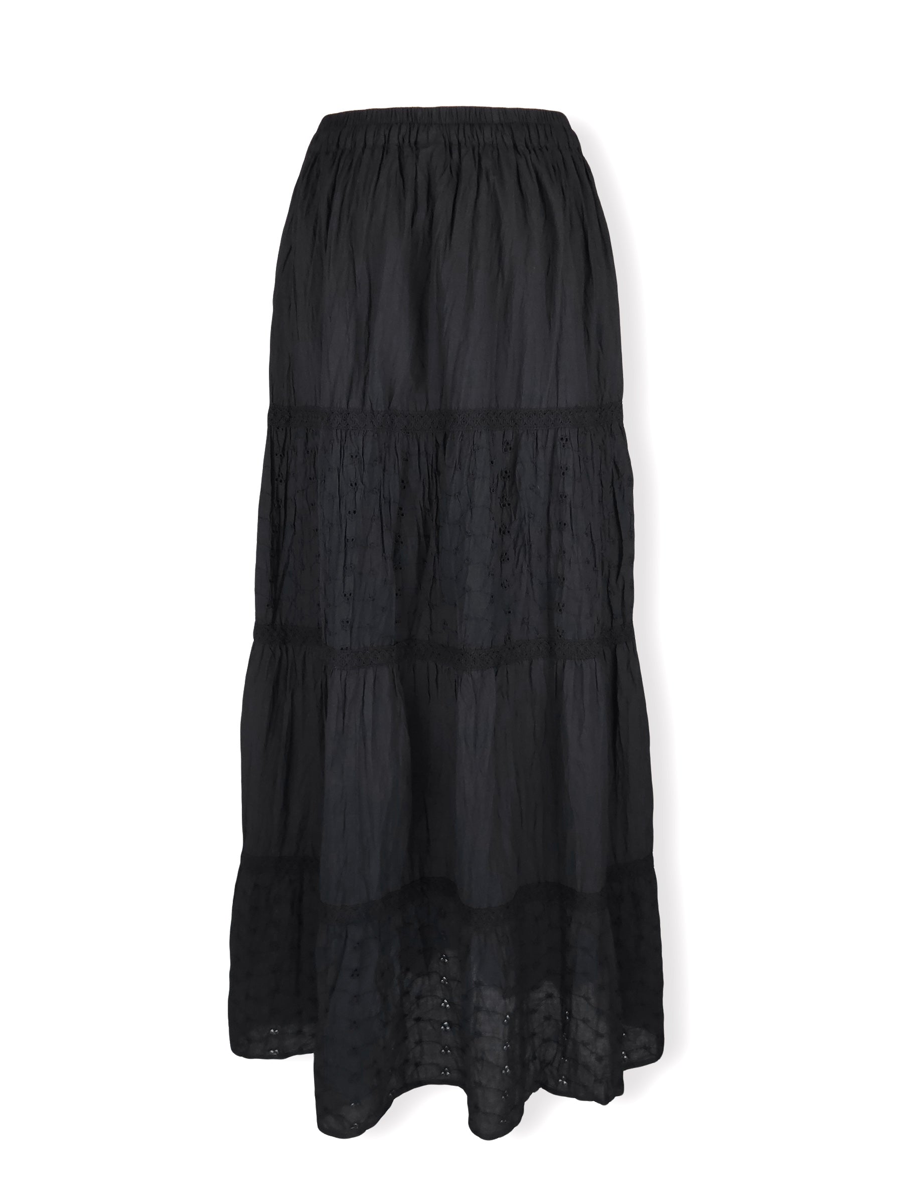 Julieta Floral Cut-Out Maxi Skirt
