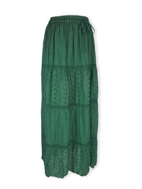 Julieta Floral Cut-Out Maxi Skirt