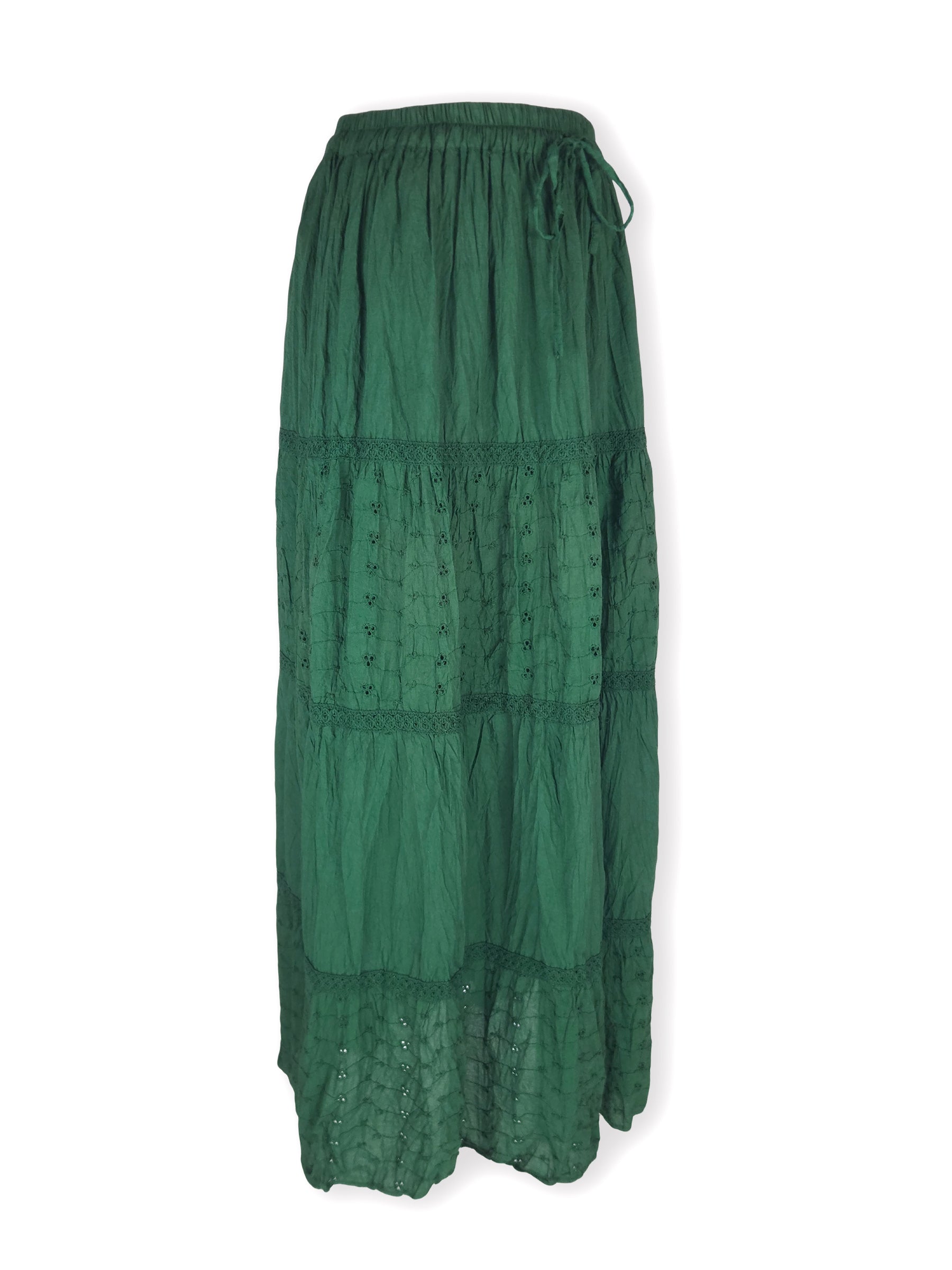 Julieta Floral Cut-Out Maxi Skirt