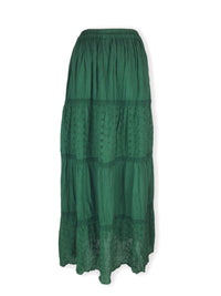 Julieta Floral Cut-Out Maxi Skirt
