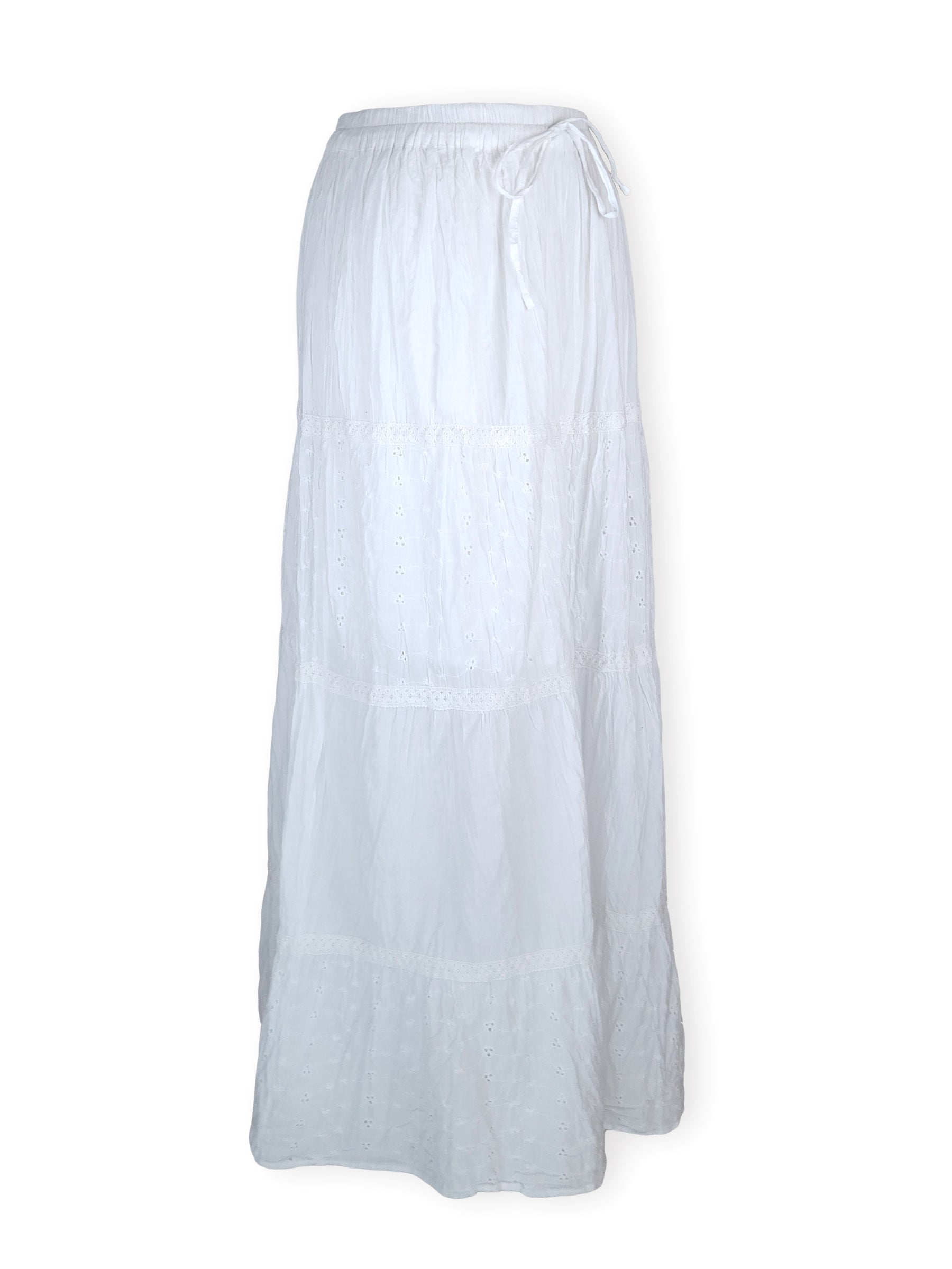 Julieta Floral Cut-Out Maxi Skirt