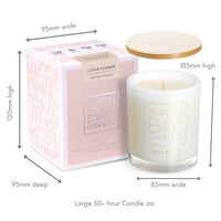 Byron Bay Candles - Large 50 Hour Scented Pure Soy - Lotus Flower