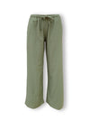 Madeline Semi Wide Leg Cotton Elastic Waist Pants